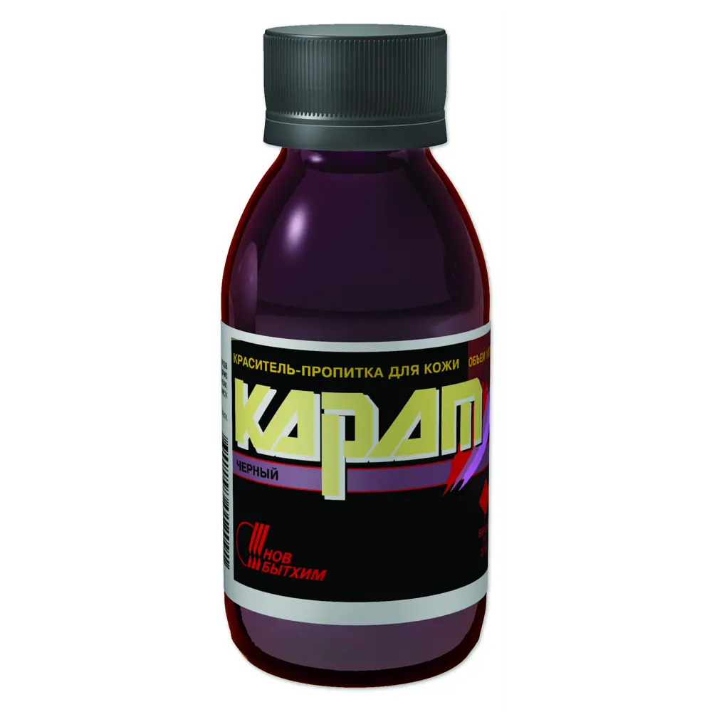 Фото Краситель-пропитка для кожи Карат Новбытхим цвет черный 100 мл