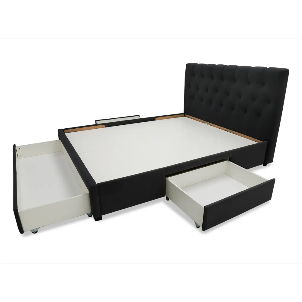 Фото 8 Кровать Ладья Леони 168x113x216 см велюр цвет серый Фото 8 Кровать Ладья Леони 168x113x216 см велюр цвет серый