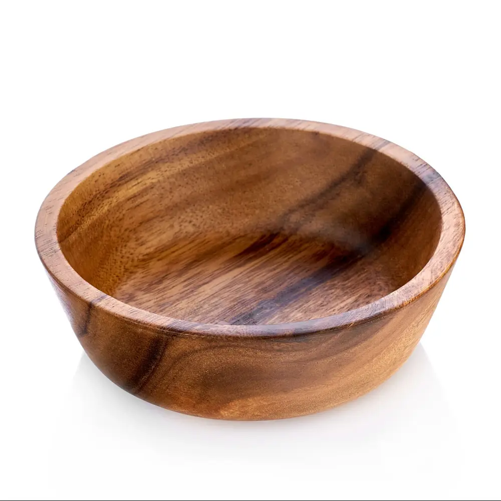 Фото Миска Walmer Organic Rondo 15x5x15 см дерево цвет акация светлый Фото Миска Walmer Organic Rondo 15x5x15 см дерево цвет акация светлый