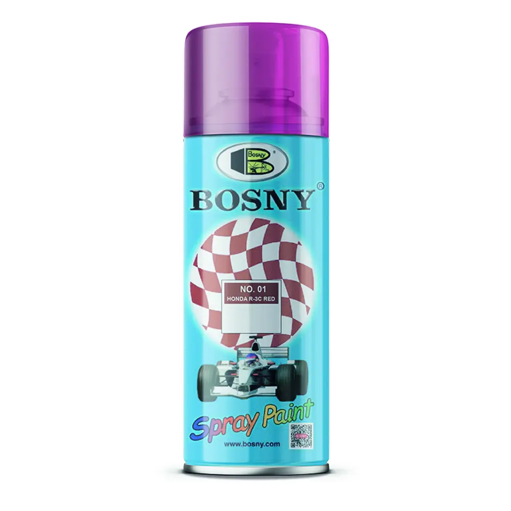 Фото Эмаль Bosny 01 красный 0.4 л Фото Эмаль Bosny 01 красный 0.4 л