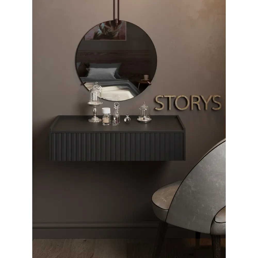 Фото Тумба с бортиком с выдвижными ящиками Play Сити 50x18x34 см 1 ящик ЛДСП цвет черный Фото Тумба с бортиком с выдвижными ящиками Play Сити 50x18x34 см 1 ящик ЛДСП цвет черный