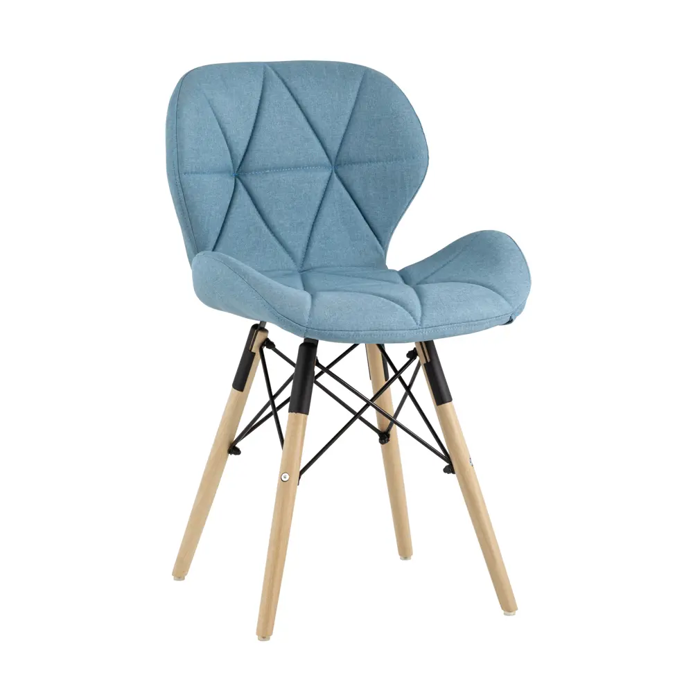 Фото 2 Комплект кухонных стульев 2 шт Стул груп Бон 71x54x48 см рогожка цвет голубой