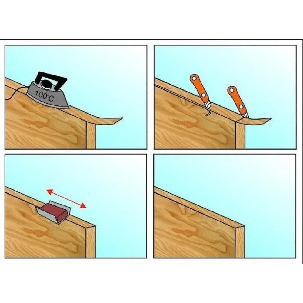 Фото 3 Кромка клеевая меламиновая для мебели Grajewo 19 мм цвет белый 5 м Фото 3 Кромка клеевая меламиновая для мебели Grajewo 19 мм цвет белый 5 м