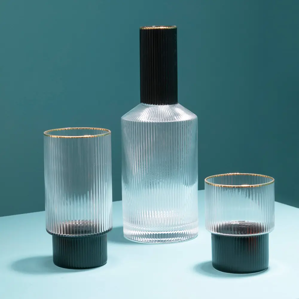 Фото 4 Набор стаканов для воды 2 шт 230 мл Premier housewares стекло цвет черное золото Фото 4 Набор стаканов для воды 2 шт 230 мл Premier housewares стекло цвет черное золото