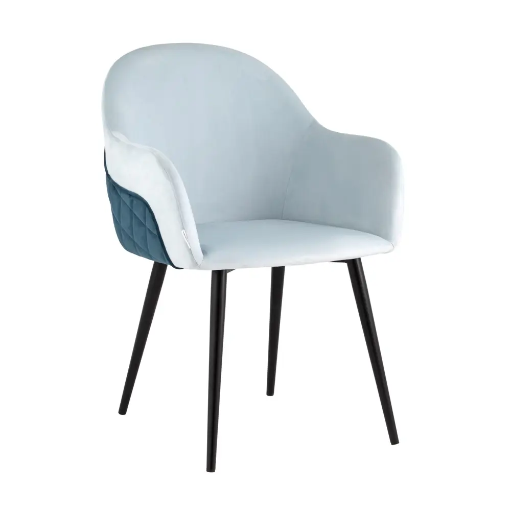 Фото 2 Кухонный стул Stool Group Новел 85x64x41 см велюр цвет голубой