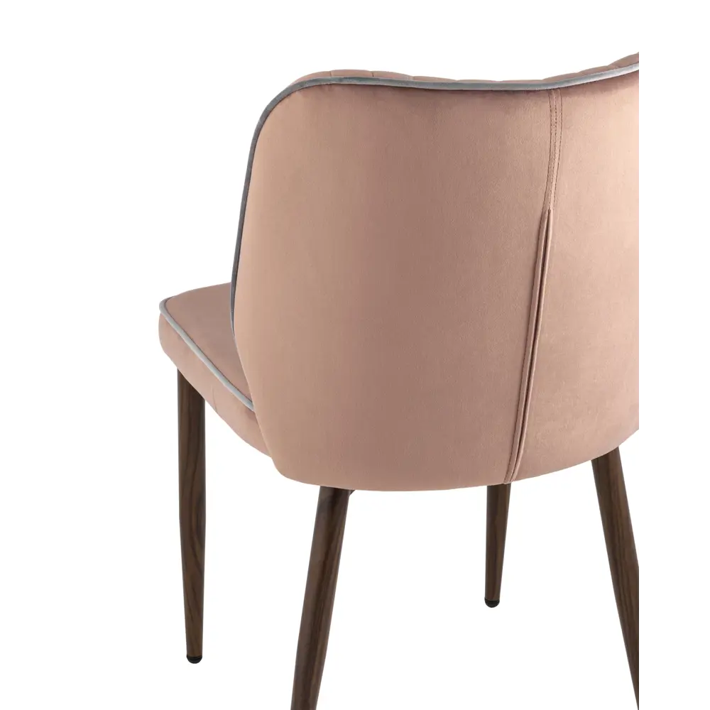 Фото 6 Кухонный стул Stool Group Лоренс New 62x84x47 см велюр цвет розовый ножки дерево Фото 6 Кухонный стул Stool Group Лоренс New 62x84x47 см велюр цвет розовый ножки дерево