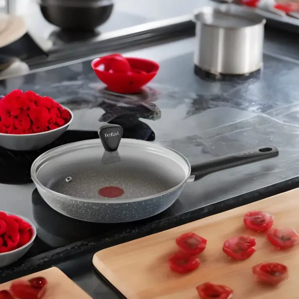 Фото 8 Сковорода с крышкой Tefal 4211926 26 см алюминий цвет серый