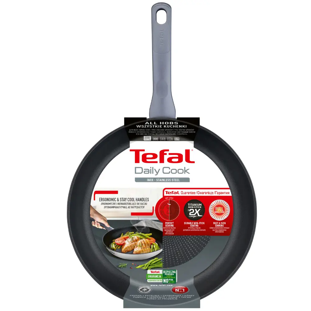 Фото 5 Сковорода без крышки Tefal G7300455 24 см нержавеющая сталь цвет серебристый Фото 5 Сковорода без крышки Tefal G7300455 24 см нержавеющая сталь цвет серебристый