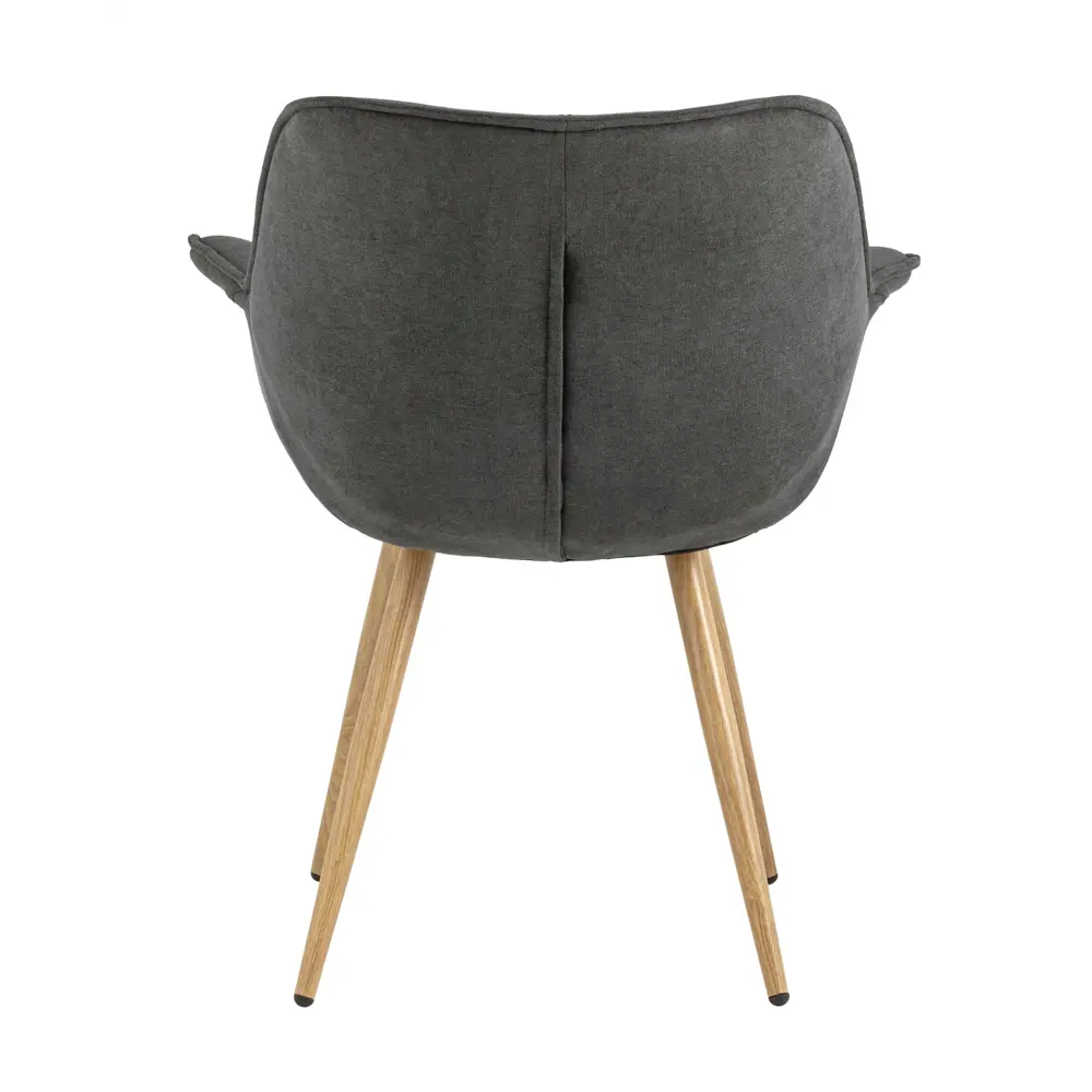 Фото 3 Стул кухонный Стул груп Джулиан 81x67x35.5 см шенилл цвет темно-серый Фото 3 Стул кухонный Стул груп Джулиан 81x67x35.5 см шенилл цвет темно-серый