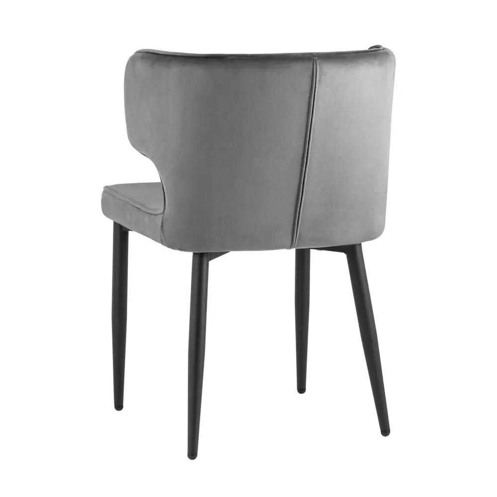 Фото 6 Кухонный стул Stool Group Матео 86x57x48 см велюр цвет серый 4 шт Фото 6 Кухонный стул Stool Group Матео 86x57x48 см велюр цвет серый 4 шт