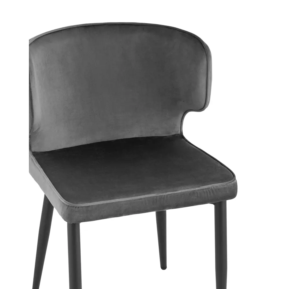 Фото 8 Кухонный стул Stool Group Матео 86x57x48 см велюр цвет серый 4 шт Фото 8 Кухонный стул Stool Group Матео 86x57x48 см велюр цвет серый 4 шт