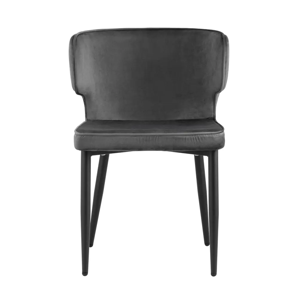 Фото 4 Кухонный стул Stool Group Матео 86x57x48 см велюр цвет серый 4 шт Фото 4 Кухонный стул Stool Group Матео 86x57x48 см велюр цвет серый 4 шт