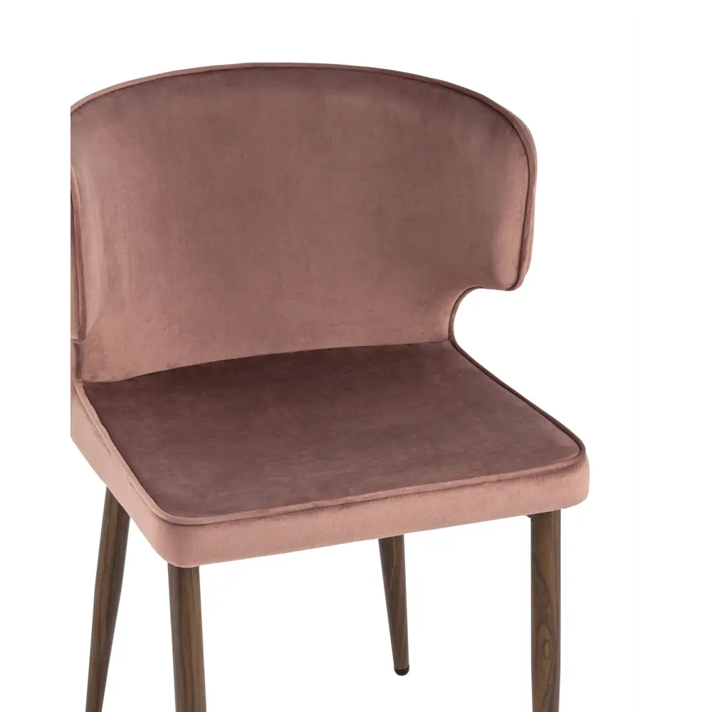 Фото 7 Кухонный стул Stool Group Матео 86x57x48 см велюр цвет розовый 4 шт Фото 7 Кухонный стул Stool Group Матео 86x57x48 см велюр цвет розовый 4 шт