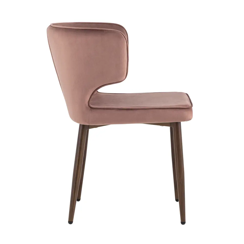 Фото 3 Кухонный стул Stool Group Матео 86x57x48 см велюр цвет розовый 4 шт Фото 3 Кухонный стул Stool Group Матео 86x57x48 см велюр цвет розовый 4 шт