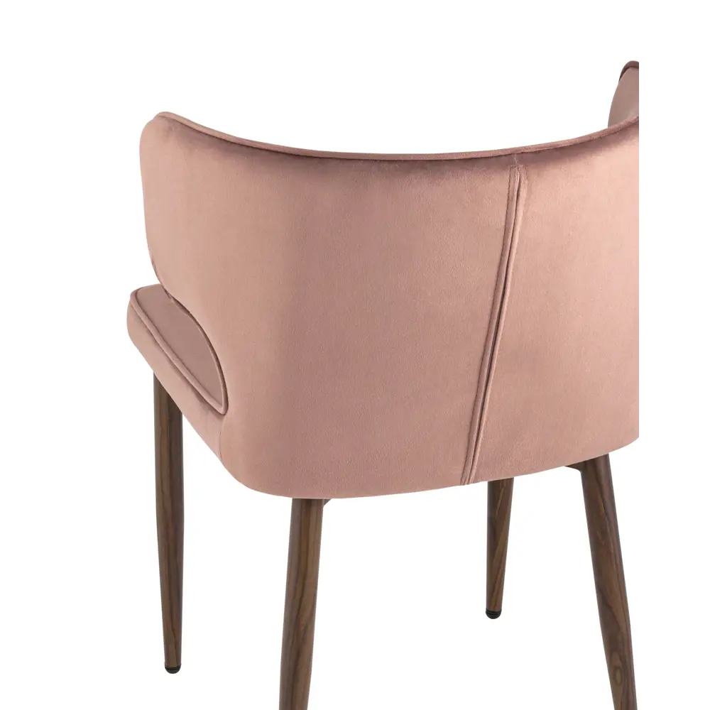 Фото 8 Кухонный стул Stool Group Матео 86x57x48 см велюр цвет розовый 4 шт Фото 8 Кухонный стул Stool Group Матео 86x57x48 см велюр цвет розовый 4 шт