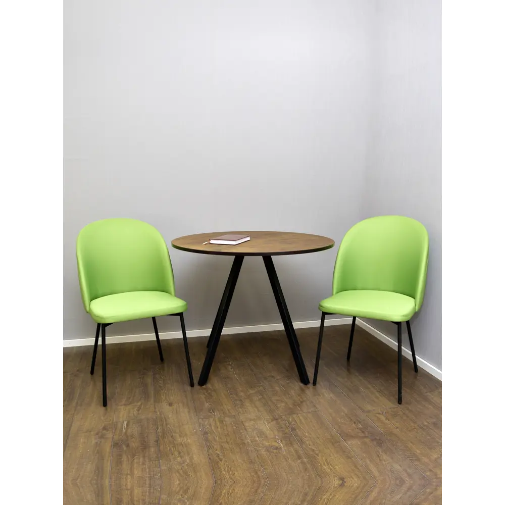 Фото 3 Комплект кухонных стульев 2 шт Estente Arnold(2) 50x50x90 см велюр зеленый Фото 3 Комплект кухонных стульев 2 шт Estente Arnold(2) 50x50x90 см велюр зеленый