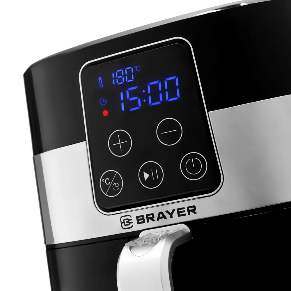 Фото 4 Аэрогриль Brayer BR2031 3 л 12 программ цвет черный Фото 4 Аэрогриль Brayer BR2031 3 л 12 программ цвет черный