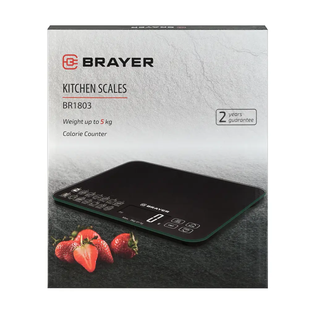 Фото 7 Электронные весы Brayer BR1803 нагрузка до 5 кг цвет черный Фото 7 Электронные весы Brayer BR1803 нагрузка до 5 кг цвет черный