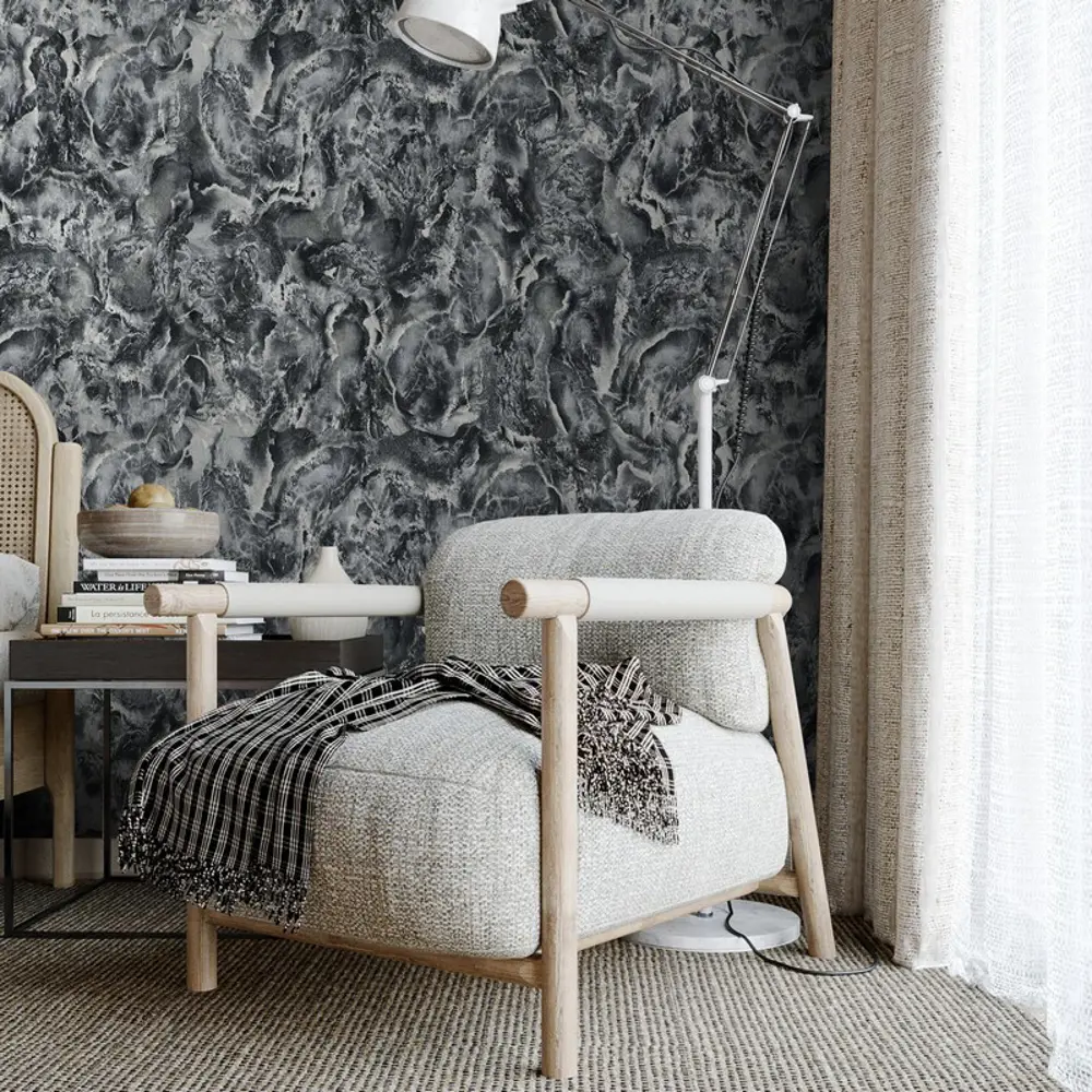 Фото 4 Обои флизелиновые Erismann Niagara 1.06 м черные 60594-07 Фото 4 Обои флизелиновые Erismann Niagara 1.06 м черные 60594-07