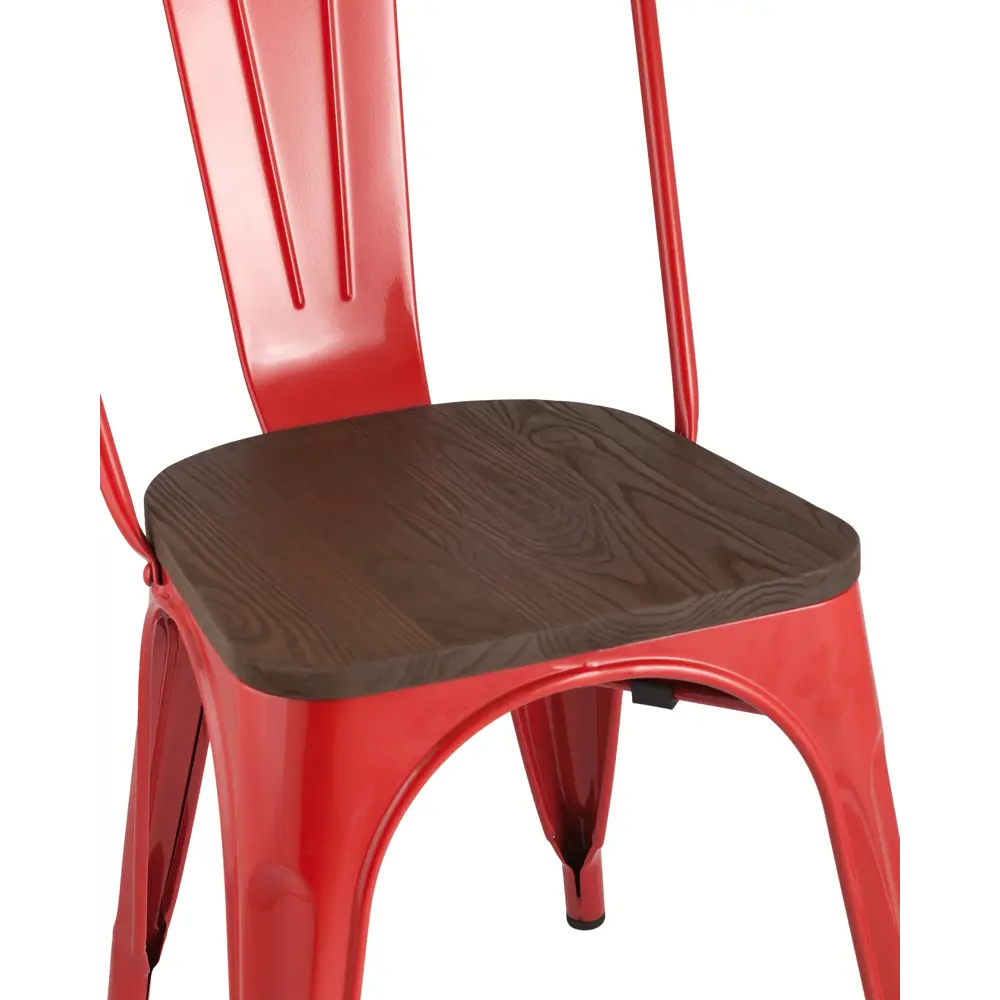 Фото 6 Стул кухонный Стул груп Tolix Wood 84x51x45 см дерево цвет красный Фото 6 Стул кухонный Стул груп Tolix Wood 84x51x45 см дерево цвет красный