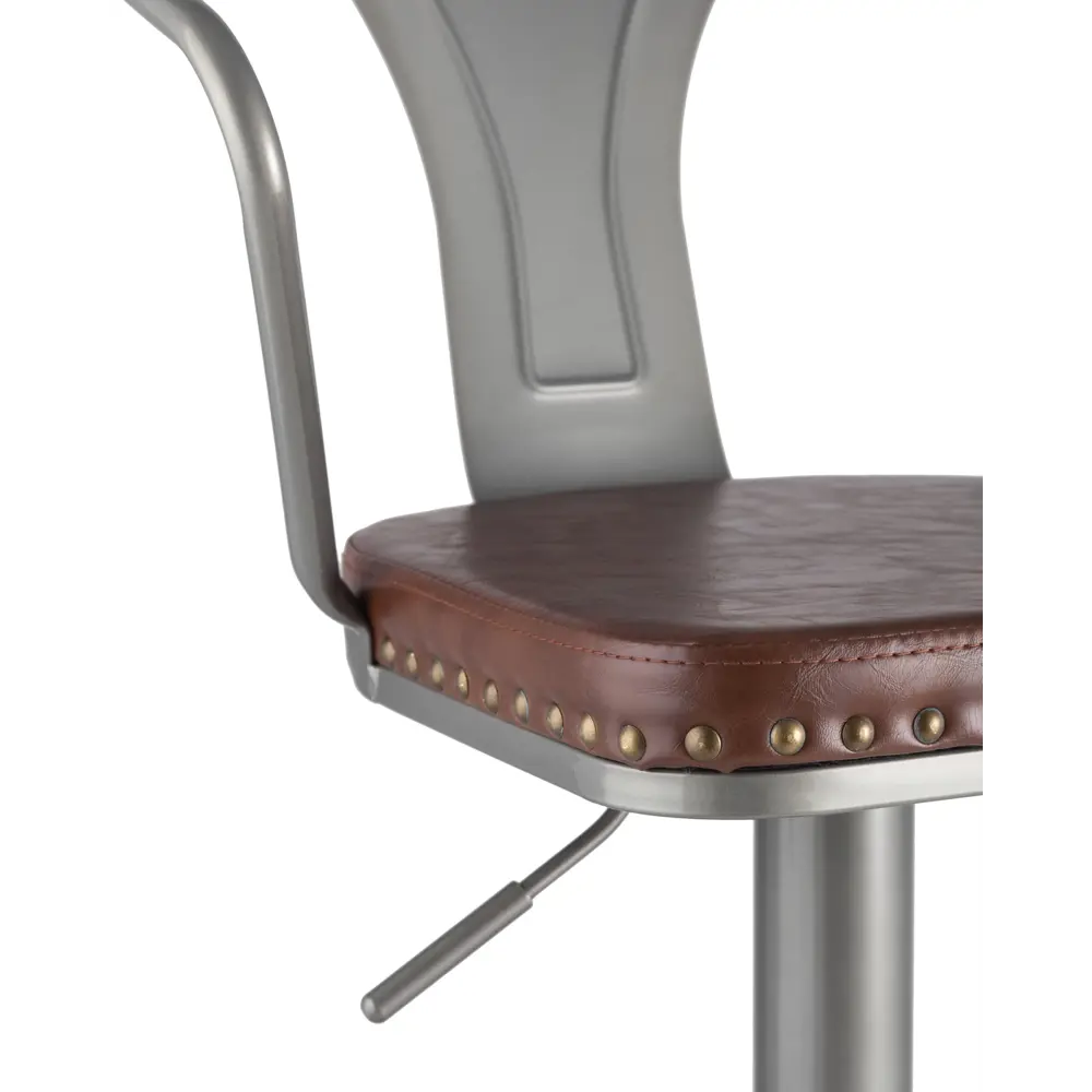 Фото 8 Барный стул Stool Group Tolix arms soft 51x108x47 цвет серебристый/коричневый Фото 8 Барный стул Stool Group Tolix arms soft 51x108x47 цвет серебристый/коричневый