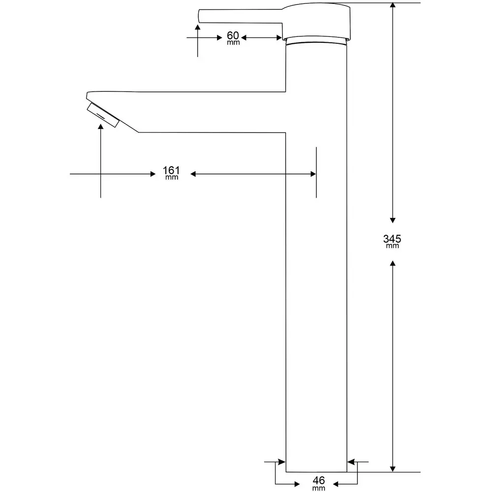 Фото 7 Смеситель для раковины Mega 569966 однорычажный цвет черный Фото 7 Смеситель для раковины Mega 569966 однорычажный цвет черный