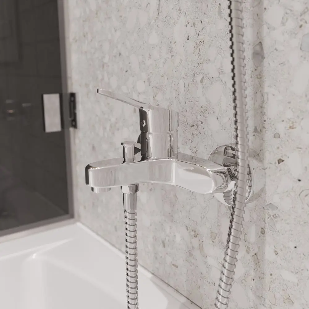 Фото 3 Смеситель для ванны Mega 565808 однорычажный цвет хром Фото 3 Смеситель для ванны Mega 565808 однорычажный цвет хром