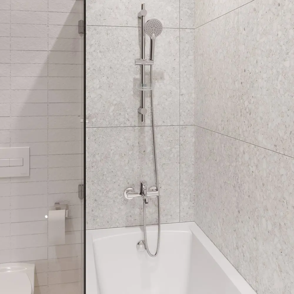 Фото 4 Смеситель для ванны Mega 565820 однорычажный цвет хром Фото 4 Смеситель для ванны Mega 565820 однорычажный цвет хром