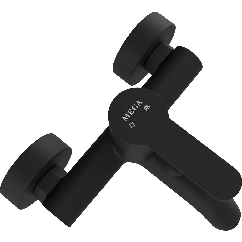 Фото 7 Смеситель для ванны Mega 569869 однорычажный цвет черный Фото 7 Смеситель для ванны Mega 569869 однорычажный цвет черный