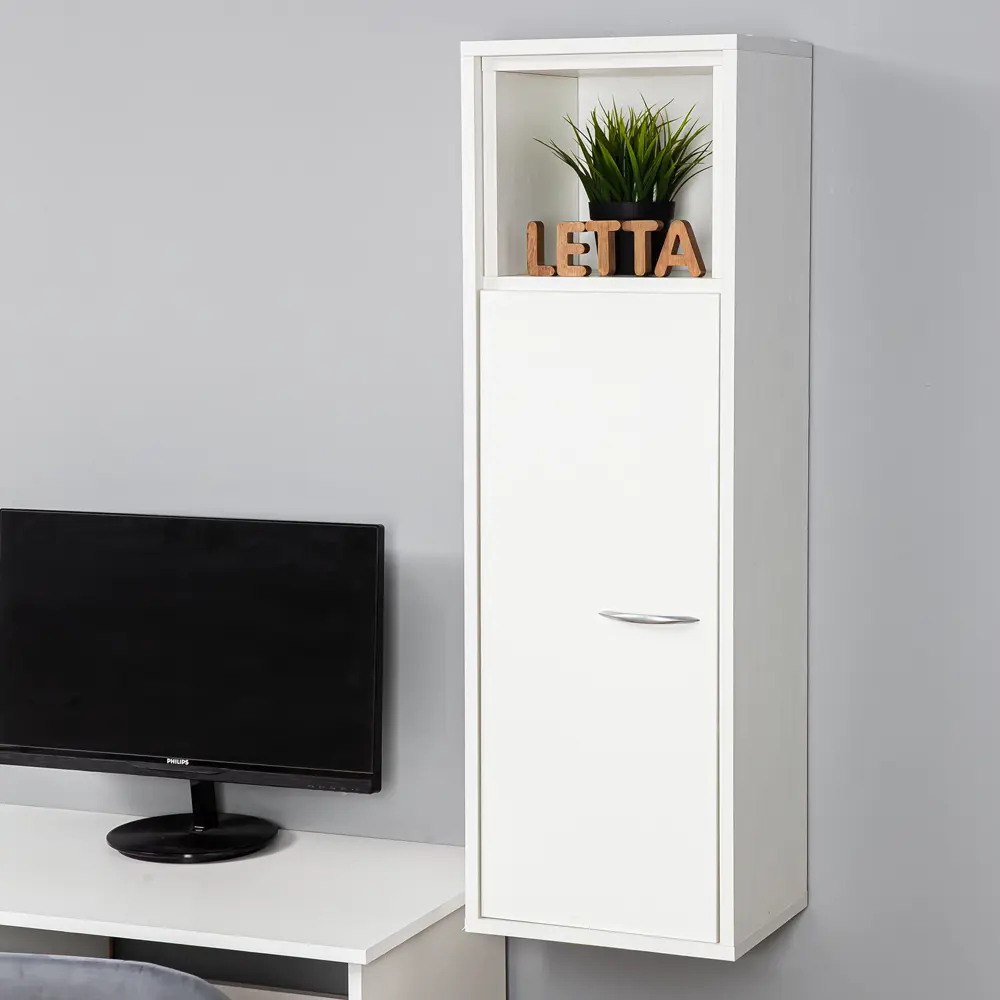 Фото 5 Настенная полка Letta 32x27 см ЛДСП цвет белое тиснение Фото 5 Настенная полка Letta 32x27 см ЛДСП цвет белое тиснение