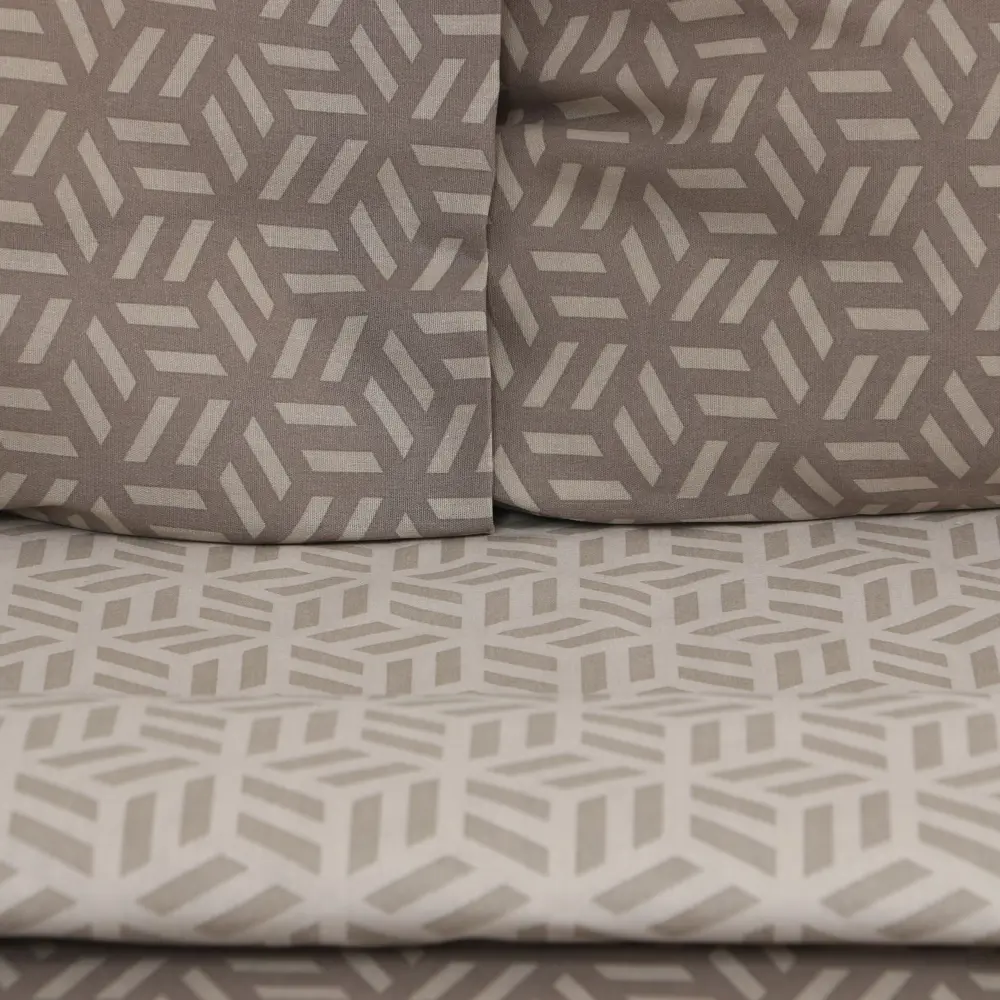 Фото 2 Комплект постельного белья Этель 9355440, двуспальный, бязь цвет бежевый