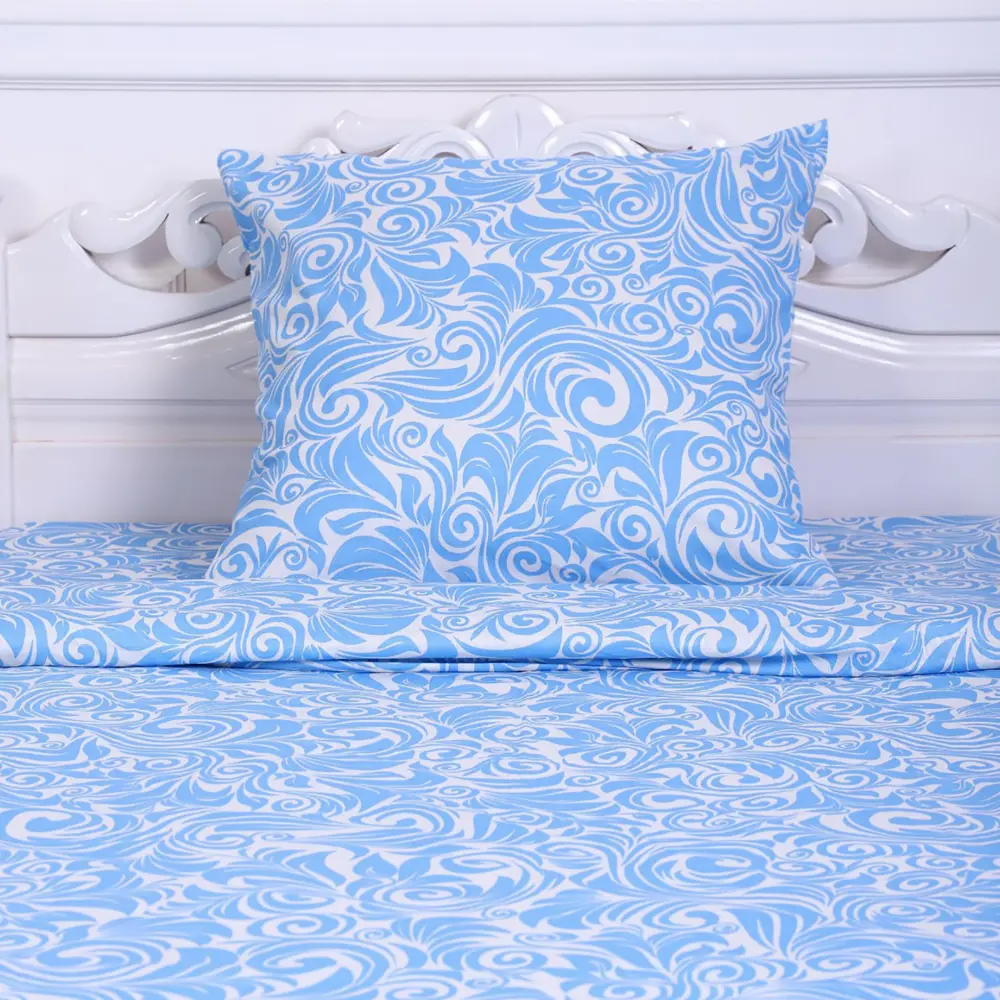 Фото 3 Комплект постельного белья Атра 9460413, полутораспальный, бязь цвет синий Фото 3 Комплект постельного белья Атра 9460413, полутораспальный, бязь цвет синий