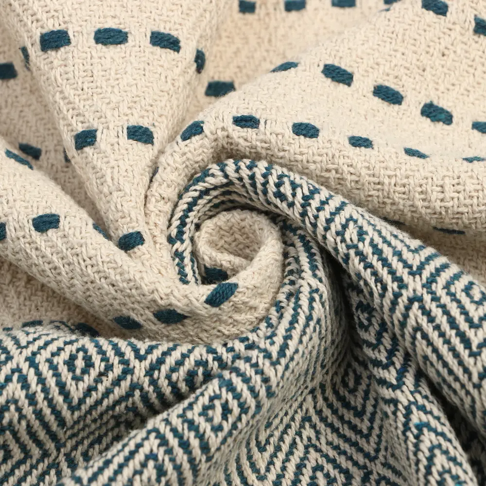 Фото 3 Плед Этель 9303848, 240x220 см, жаккард, цвет синий Фото 3 Плед Этель 9303848, 240x220 см, жаккард, цвет синий