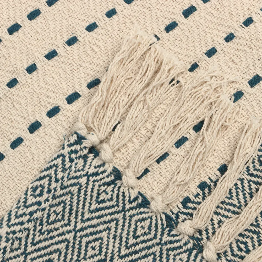 Фото 4 Плед Этель 9303847, 200x220 см, жаккард, цвет синий Фото 4 Плед Этель 9303847, 200x220 см, жаккард, цвет синий