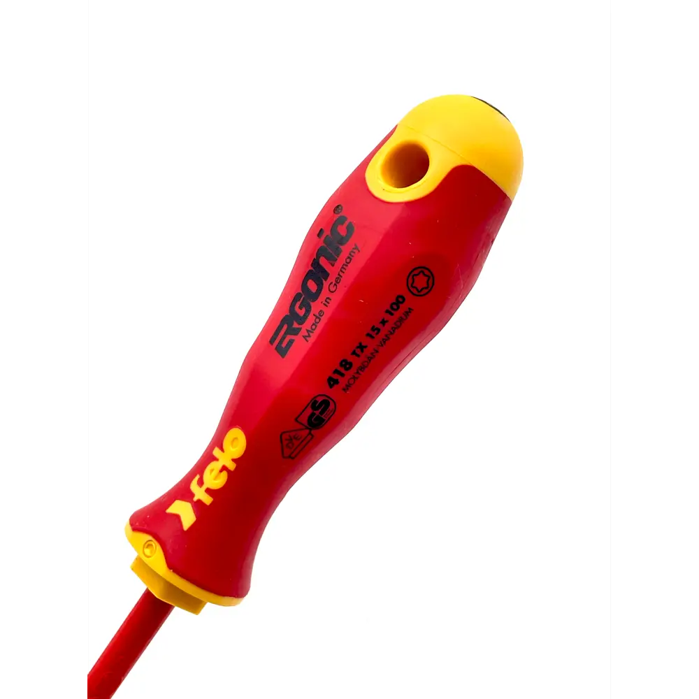 Фото 5 Отвертка Torx диэлектрическая Felo Ergonic 41815390 T15x100 мм Фото 5 Отвертка Torx диэлектрическая Felo Ergonic 41815390 T15x100 мм