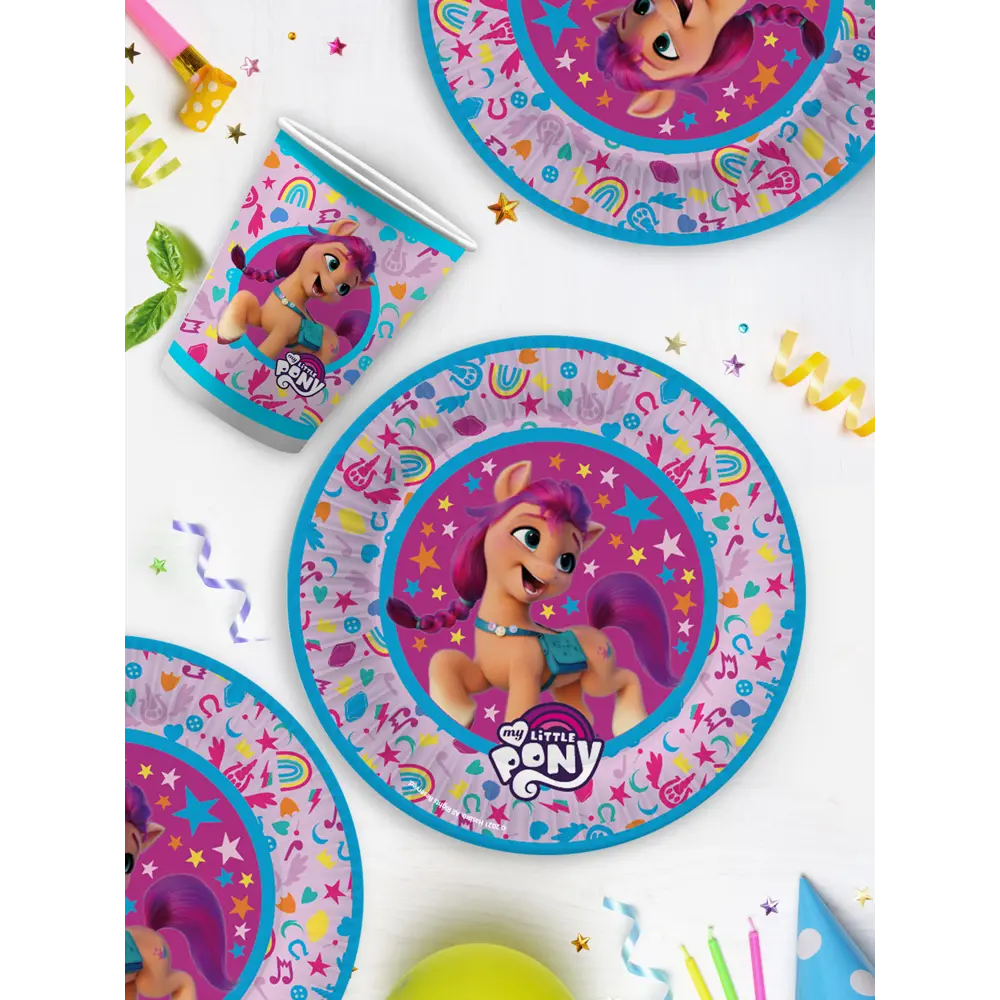Фото 5 Набор одноразовой посуды ND Play My Little Pony-2 24 предмета 12 персон бумага цвет разноцветный Фото 5 Набор одноразовой посуды ND Play My Little Pony-2 24 предмета 12 персон бумага цвет разноцветный
