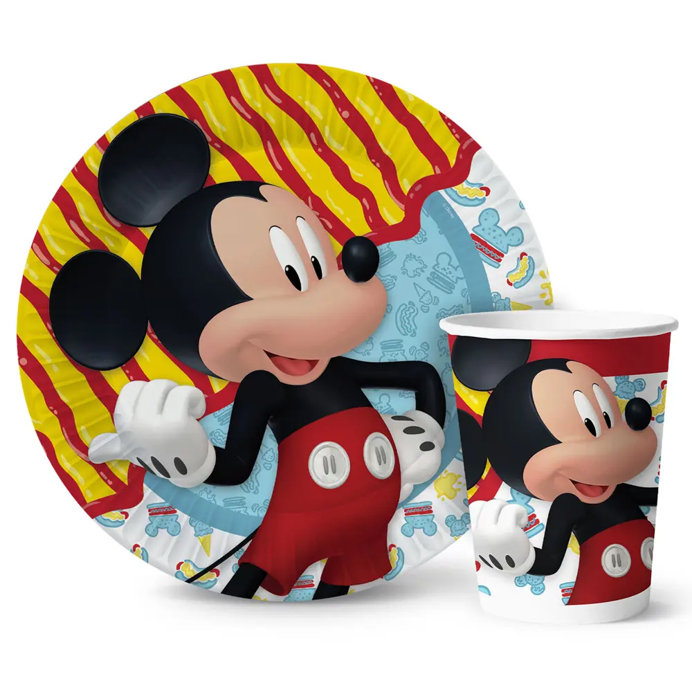 Фото 2 Набор одноразовой посуды ND Play Mickey Mouse 12 предметов 6 персон бумага цвет разноцветный Фото 2 Набор одноразовой посуды ND Play Mickey Mouse 12 предметов 6 персон бумага цвет разноцветный