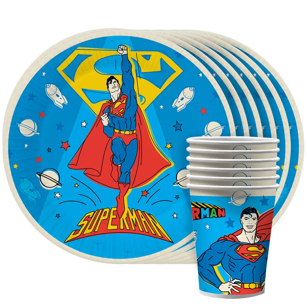 Фото Набор одноразовой посуды ND Play Superman 12 предметов 6 персон бумага цвет разноцветный Фото Набор одноразовой посуды ND Play Superman 12 предметов 6 персон бумага цвет разноцветный