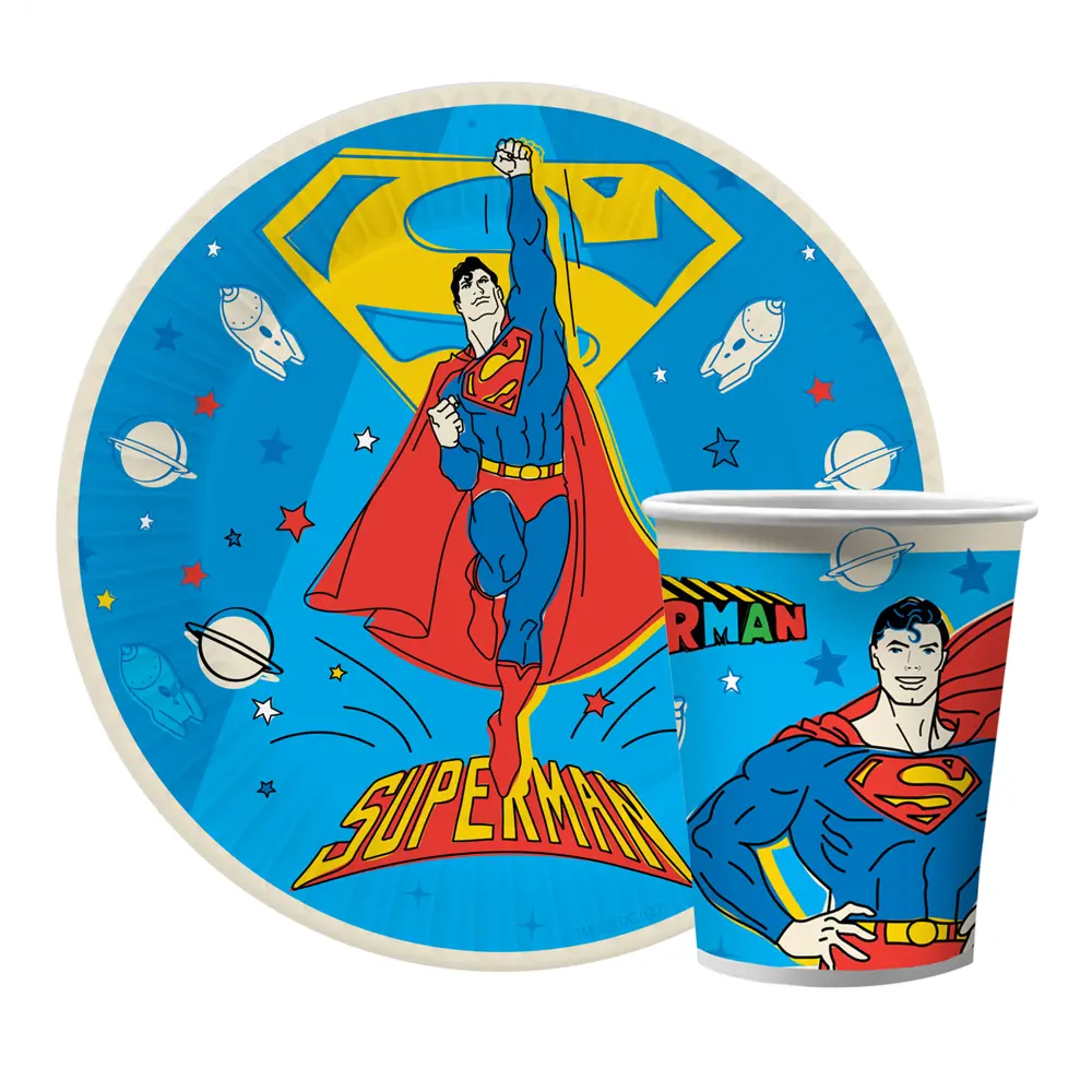 Фото 2 Набор одноразовой посуды ND Play Superman 12 предметов 6 персон бумага цвет разноцветный Фото 2 Набор одноразовой посуды ND Play Superman 12 предметов 6 персон бумага цвет разноцветный