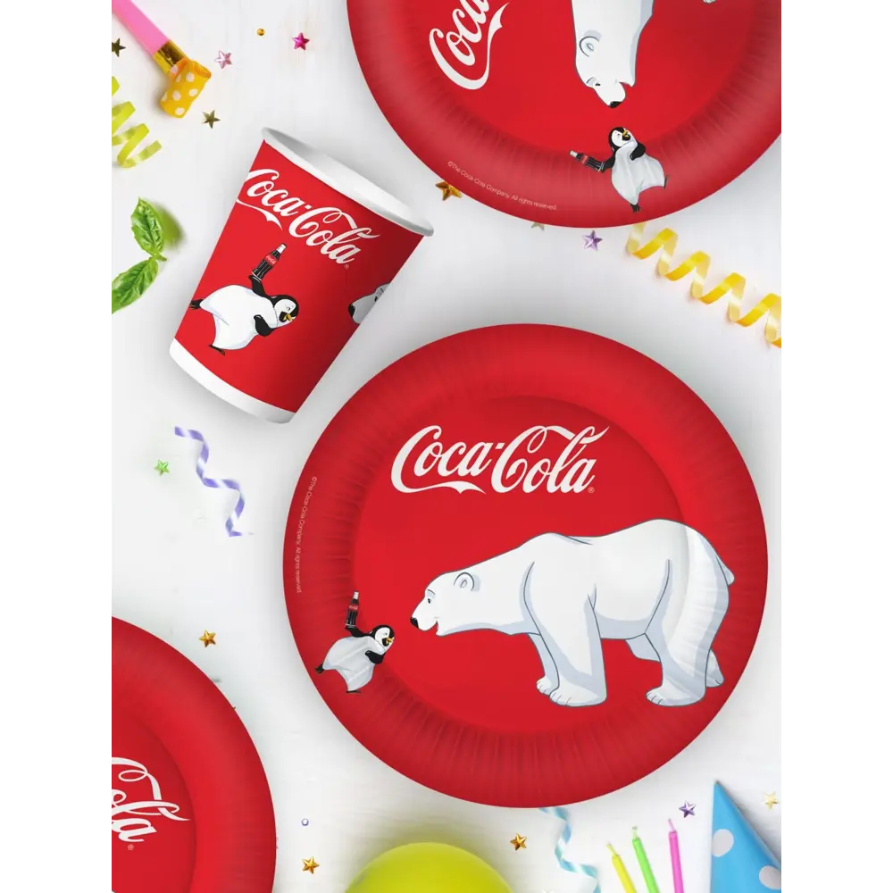 Фото 5 Набор одноразовой посуды ND Play Coca-Cola 12 предметов 6 персон бумага цвет разноцветный Фото 5 Набор одноразовой посуды ND Play Coca-Cola 12 предметов 6 персон бумага цвет разноцветный