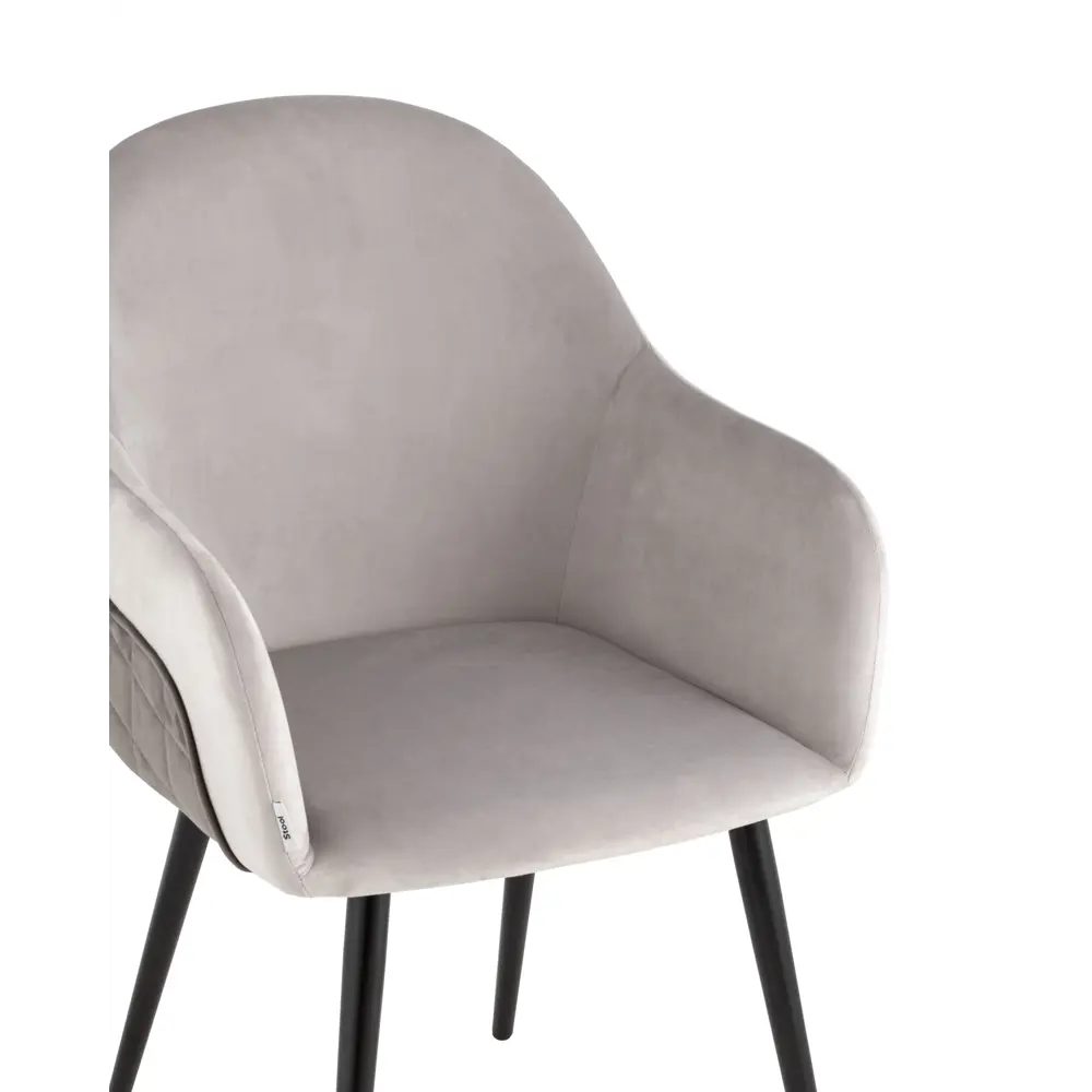 Фото 8 Кухонный стул Stool Group Новел 85x64x41 см велюр цвет серый