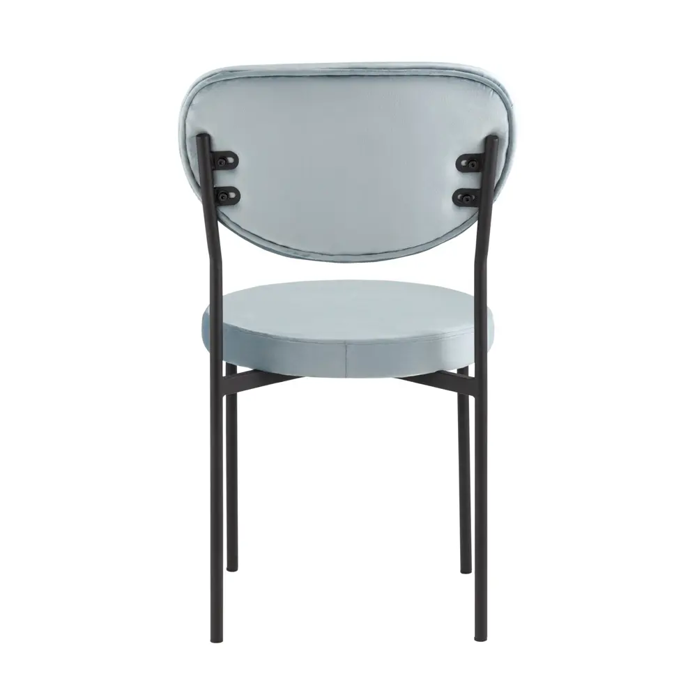 Фото 6 Комплект кухонных стульев 2 шт Стул груп Барбара 86x56x44 см велюр цвет голубой