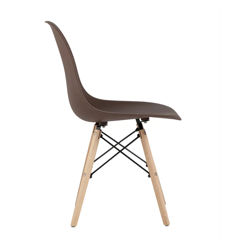Фото 5 Комплект кухонных стульев 2 шт Стул груп Dsw style 81x42x46 см пластик цвет коричневый Фото 5 Комплект кухонных стульев 2 шт Стул груп Dsw style 81x42x46 см пластик цвет коричневый