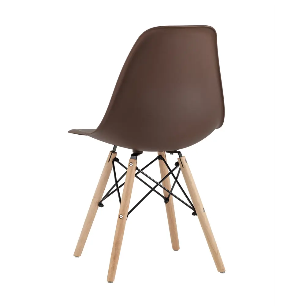 Фото 8 Комплект кухонных стульев 2 шт Стул груп Dsw style 81x42x46 см пластик цвет коричневый Фото 8 Комплект кухонных стульев 2 шт Стул груп Dsw style 81x42x46 см пластик цвет коричневый