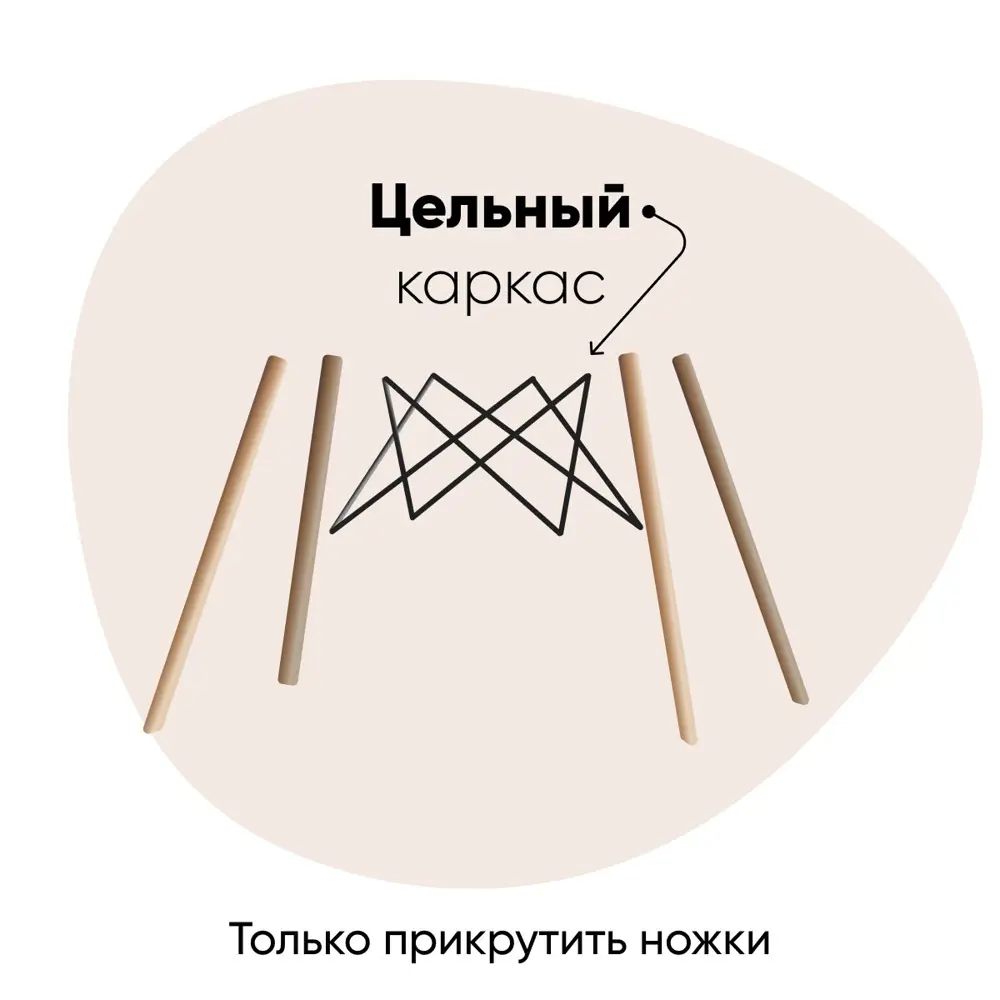 Фото 3 Комплект кухонных стульев 2 шт Стул груп Dsw style 81x42x46 см пластик цвет коричневый Фото 3 Комплект кухонных стульев 2 шт Стул груп Dsw style 81x42x46 см пластик цвет коричневый