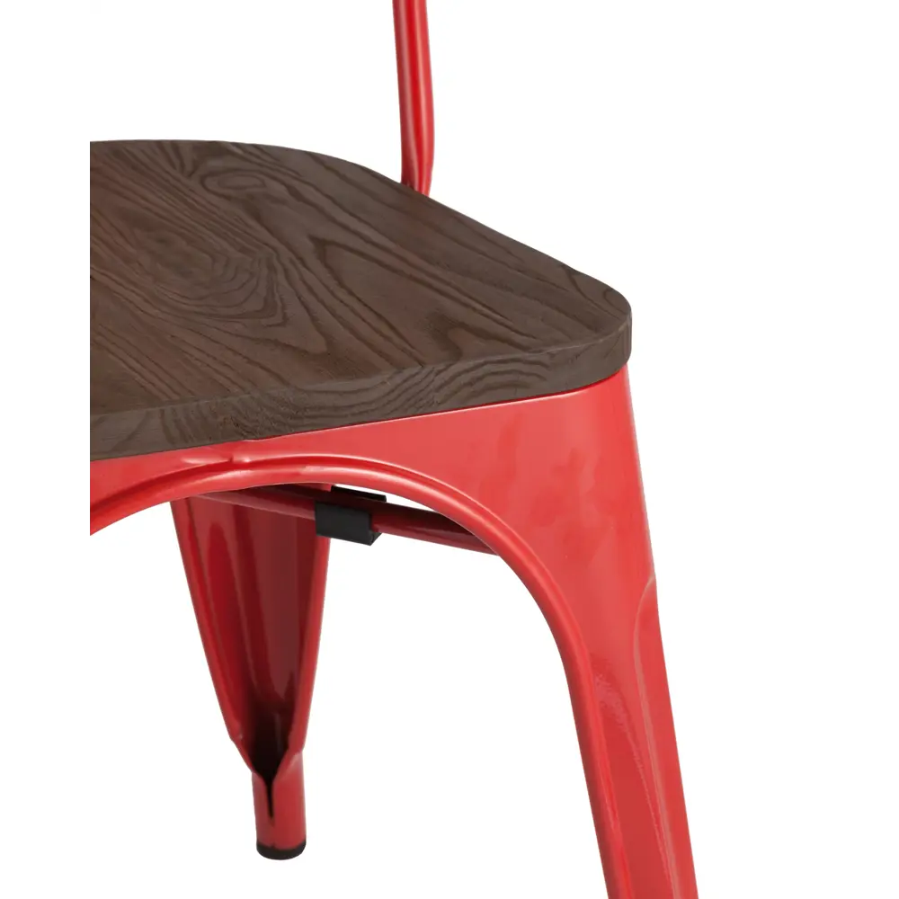 Фото 8 Комплект кухонных стульев 2 шт Стул груп Tolix wood 85x51x36 см дерево цвет красный Фото 8 Комплект кухонных стульев 2 шт Стул груп Tolix wood 85x51x36 см дерево цвет красный