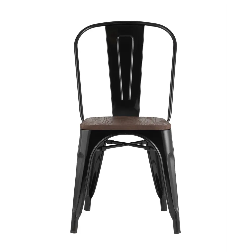 Фото 5 Комплект кухонных стульев 2 шт Стул груп Tolix wood 85x51x36 см дерево цвет черный Фото 5 Комплект кухонных стульев 2 шт Стул груп Tolix wood 85x51x36 см дерево цвет черный