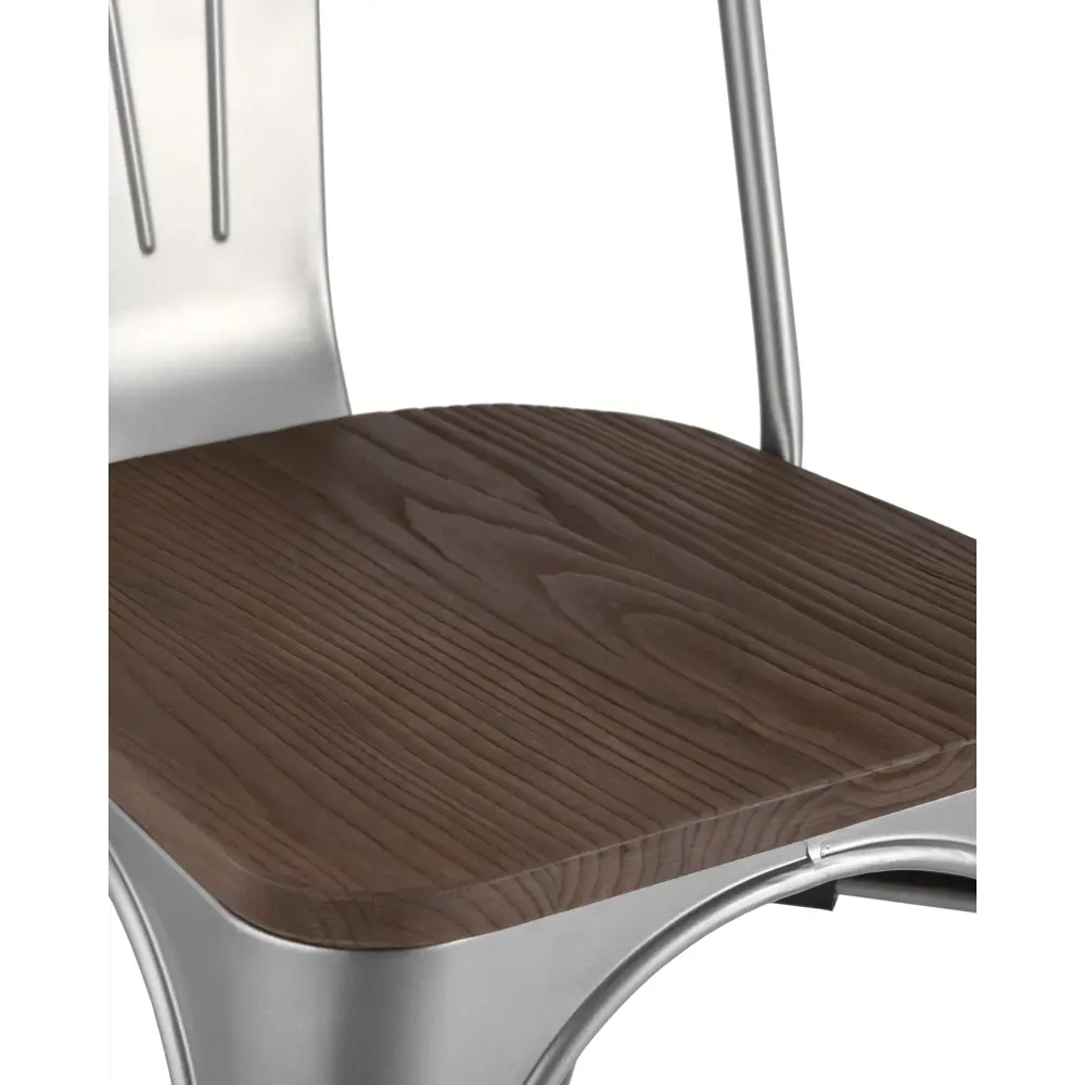 Фото 9 Комплект кухонных стульев 2 шт Стул груп Tolix wood 85x51x36 см дерево цвет серебристый Фото 9 Комплект кухонных стульев 2 шт Стул груп Tolix wood 85x51x36 см дерево цвет серебристый