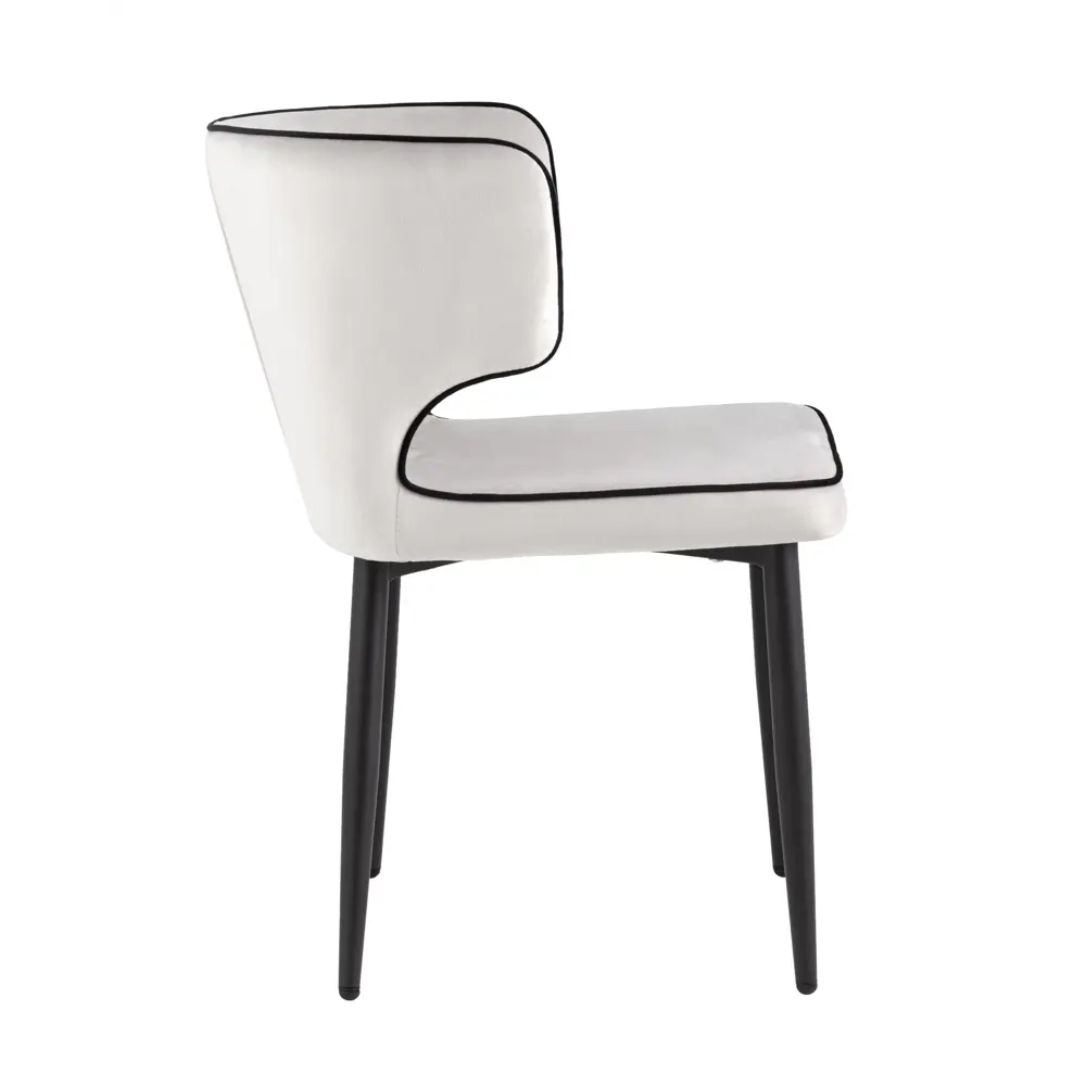 Фото 3 Комплект кухонных стульев 2 шт Стул груп Матео 86x57x48 см велюр цвет светло-серый Фото 3 Комплект кухонных стульев 2 шт Стул груп Матео 86x57x48 см велюр цвет светло-серый