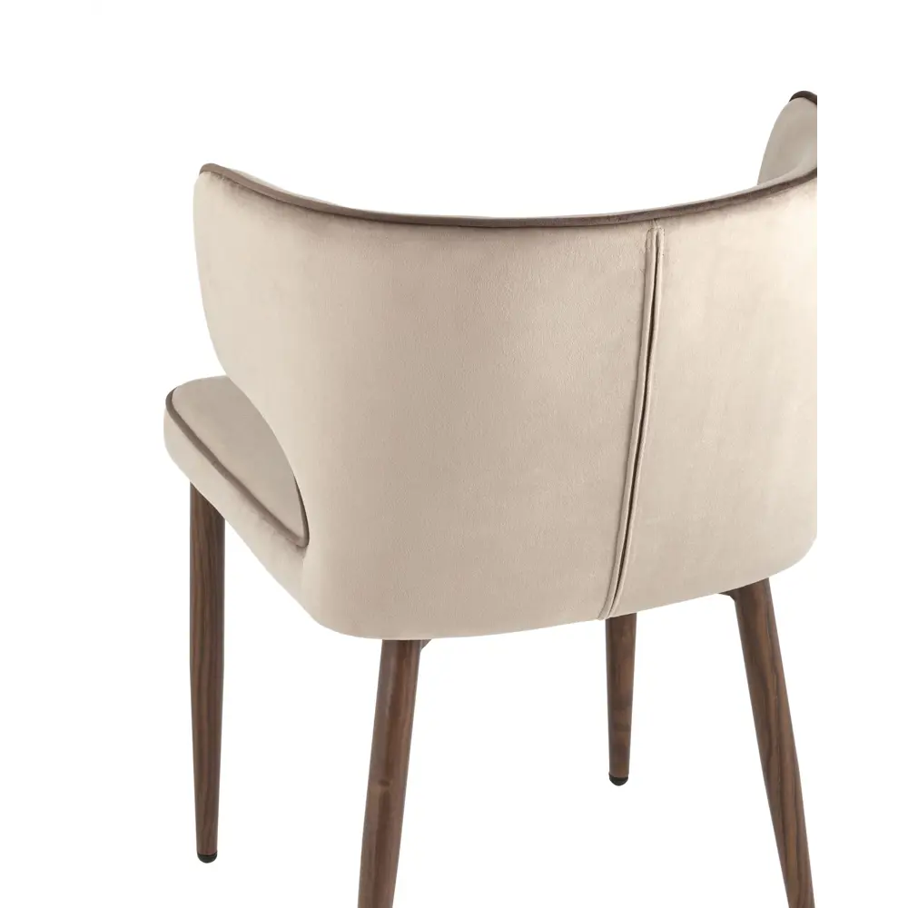 Фото 7 Комплект кухонных стульев 2 шт Стул груп Матео 86x57x48 см велюр цвет бежевый